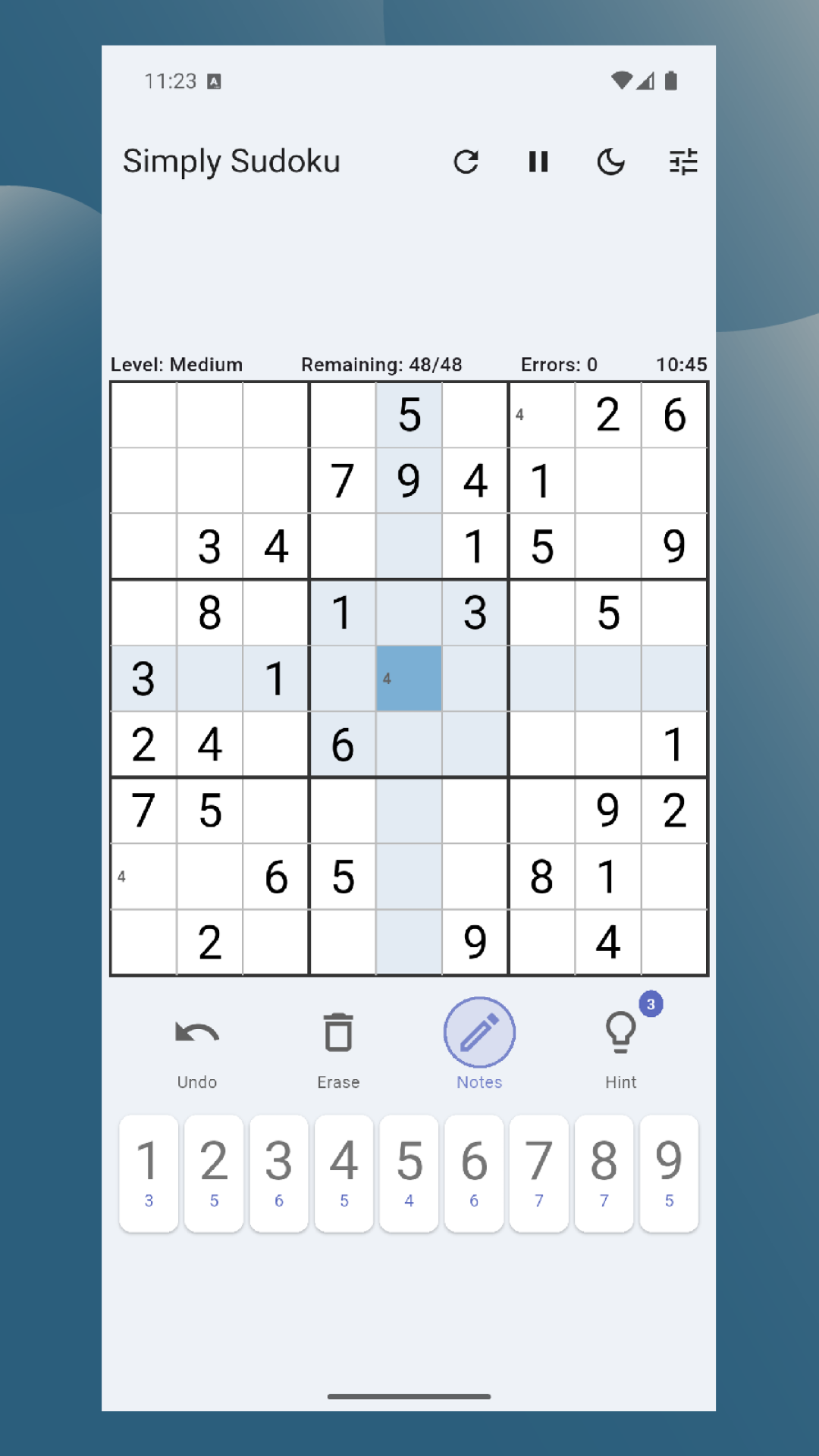 Simply Sudoku screenshot 06 ©F. Weiss