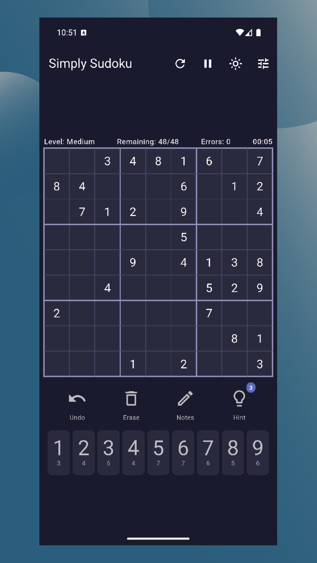 Simply Sudoku screenshot 08 ©F. Weiss